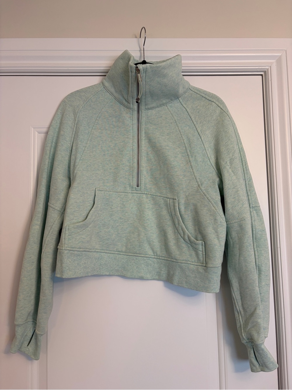 Lululemon Funnel Neck Scuba Cropped Half-Zip Sweatshirt